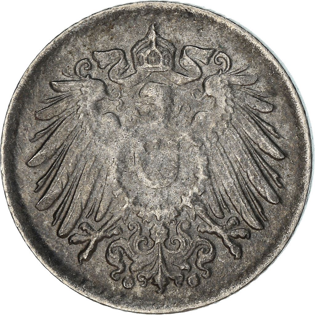 German Empire 5 Pfennig Coin | Deutsches Reich | Wilhelm II | Type 2 | KM19 | 1915 - 1922