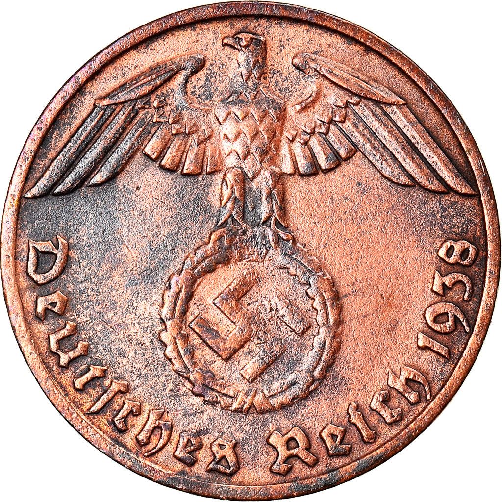 German Third Reich 1 Reichspfennig Coin | KM89 1936 - 1940