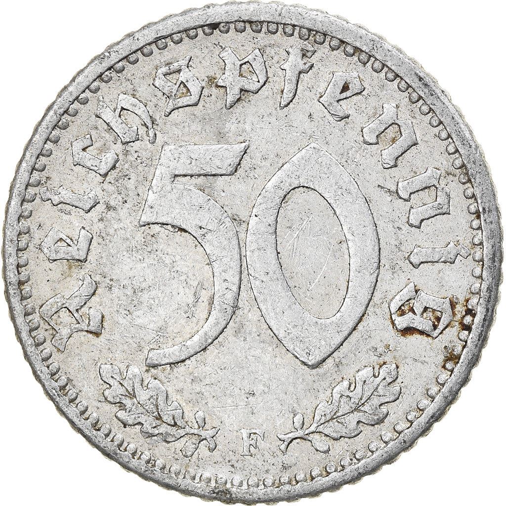 German Third Reich 50 Reichspfennig Coin | KM87 | 1935