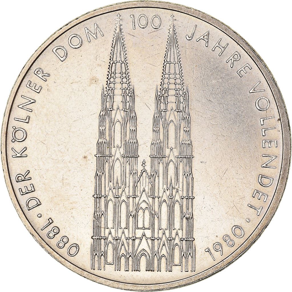 Germany | 5 Deutsche Mark Coin | Kolner Dom | KM153 | 1980