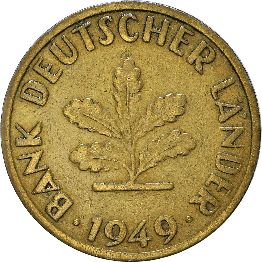 Germany Coin German 10 Pfennig | Oak Seedling | KM103 | 1949