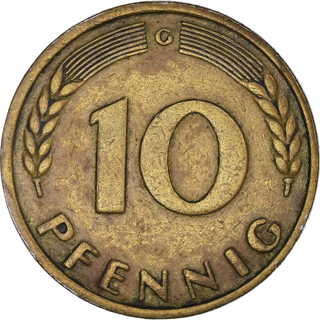 Germany Coin German 10 Pfennig | Oak Seedling | KM103 | 1949