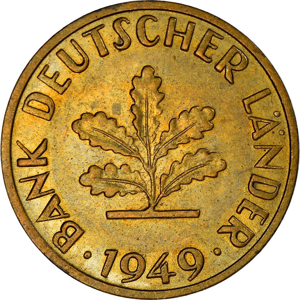 Germany Coin German 10 Pfennig | Oak Seedling | KM103 | 1949