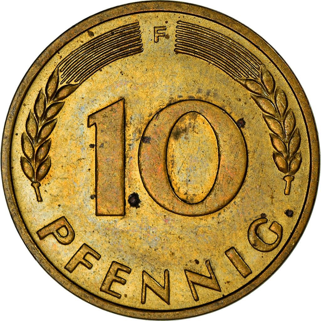 Germany Coin German 10 Pfennig | Oak Seedling | KM103 | 1949