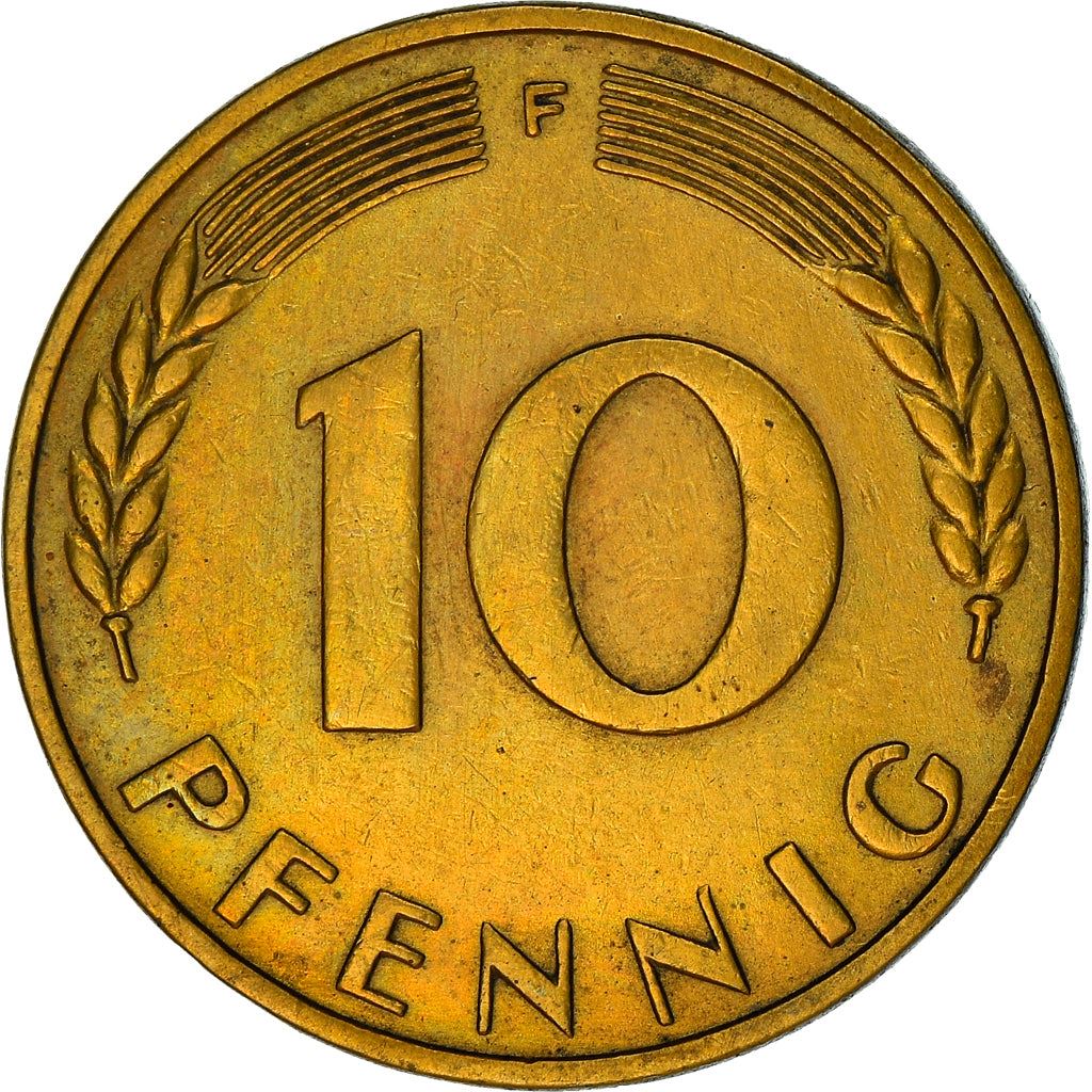 Germany Coin German 10 Pfennig | Oak Seedling | KM103 | 1949