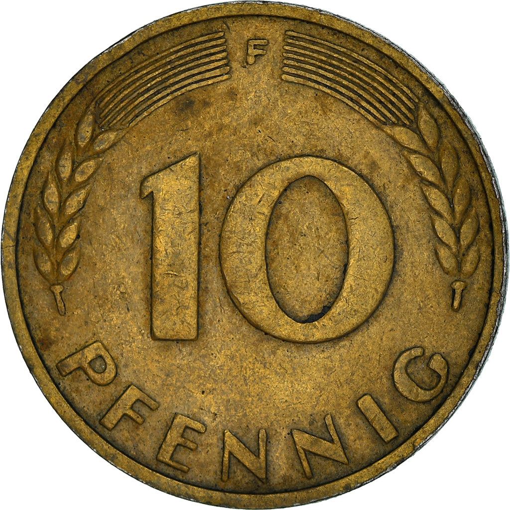 Germany Coin German 10 Pfennig | Oak Seedling | KM103 | 1949