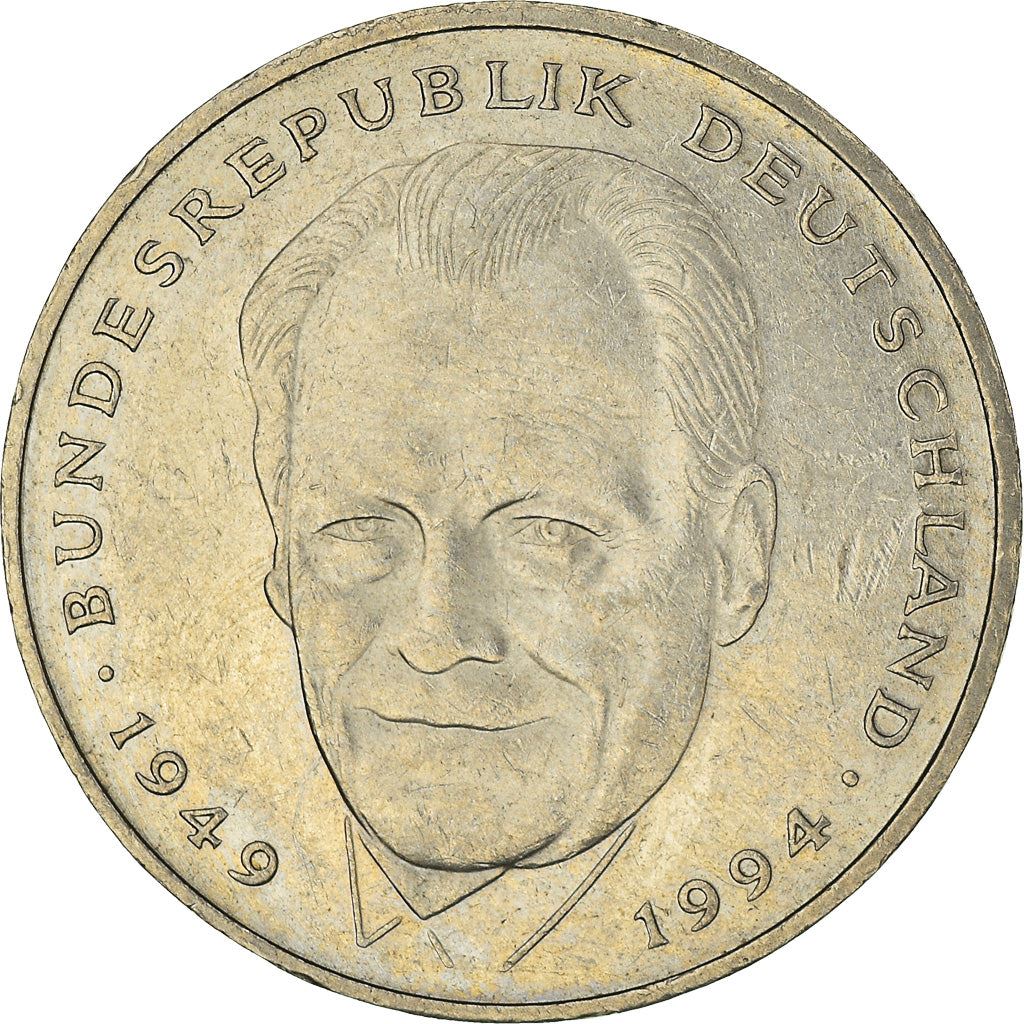 Germany Coin German 2 Deutsche Mark | Willy Brandt | Eagle | KM183 | 1994 - 2001