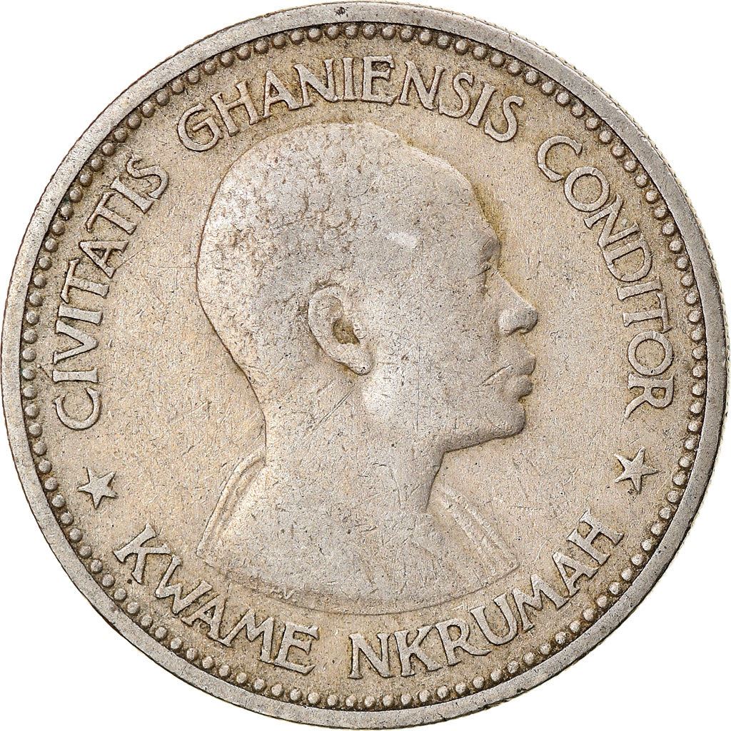 Ghana 2 Shillings Coin | Elizabeth II | Kwame Nkrumah | KM6 | 1958