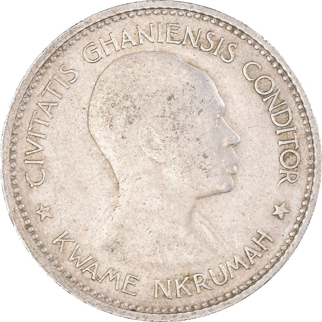 Ghana 2 Shillings Coin | Elizabeth II | Kwame Nkrumah | KM6 | 1958