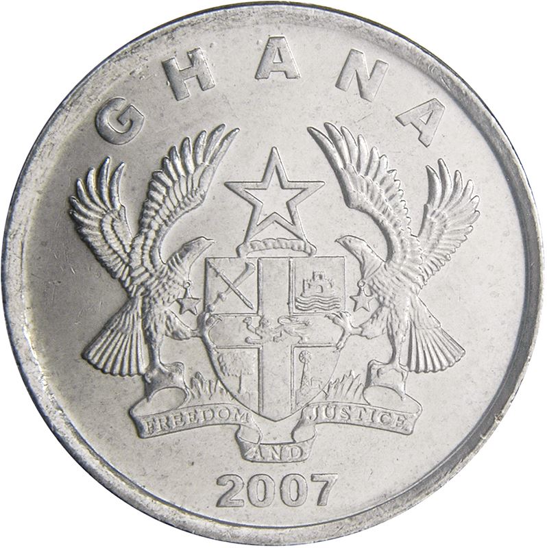 Ghana 20 Pesewas Coin | KM40 | 2007 - 2016