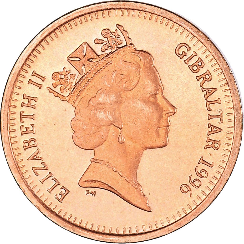 Gibraltar | 1 Penny Coin | Queen Elizabeth II | Barbary Partridge | KM20a | 1995 - 1997