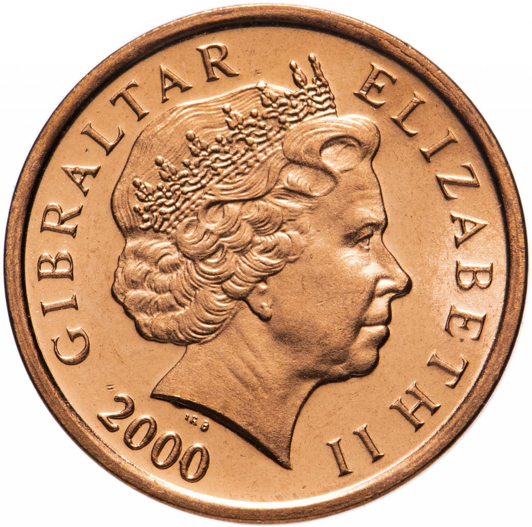 Gibraltar | 1 Penny | Queen Elizabeth II | Barbary Partridge | KM773 | 1998 - 2003