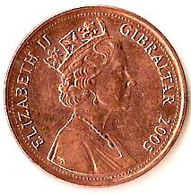 Gibraltar | 2 Pence | Queen Elizabeth II | Soldier | Rock of Gibraltar | KM1065 | 2005 - 2012