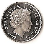 Gibraltar | 5 Pence Coin | Barbary Macaque | Candytuft | KM775 | 1998 - 2003