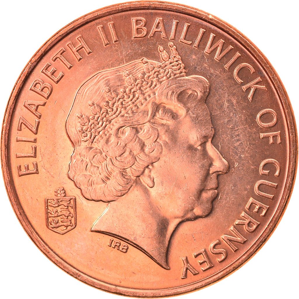 Guernsey Coin | 1 Penny | Queen Elizabeth II | Crab | KM89 | 1998 - 2012