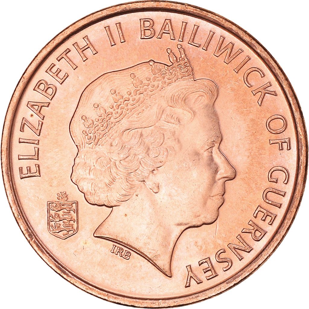 Guernsey Coin | 1 Penny | Queen Elizabeth II | Crab | KM89 | 1998 - 2012