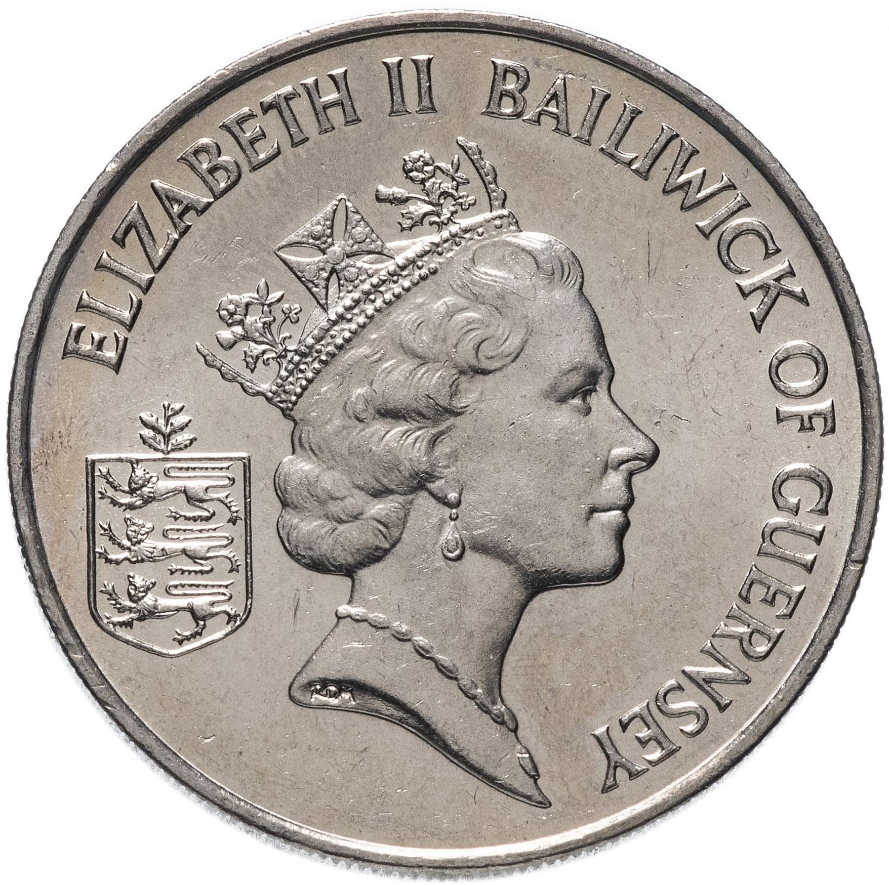 Guernsey Coin | 10 Pence | Queen Elizabeth II | Tomatoe | KM43.1 | 1985 - 1990