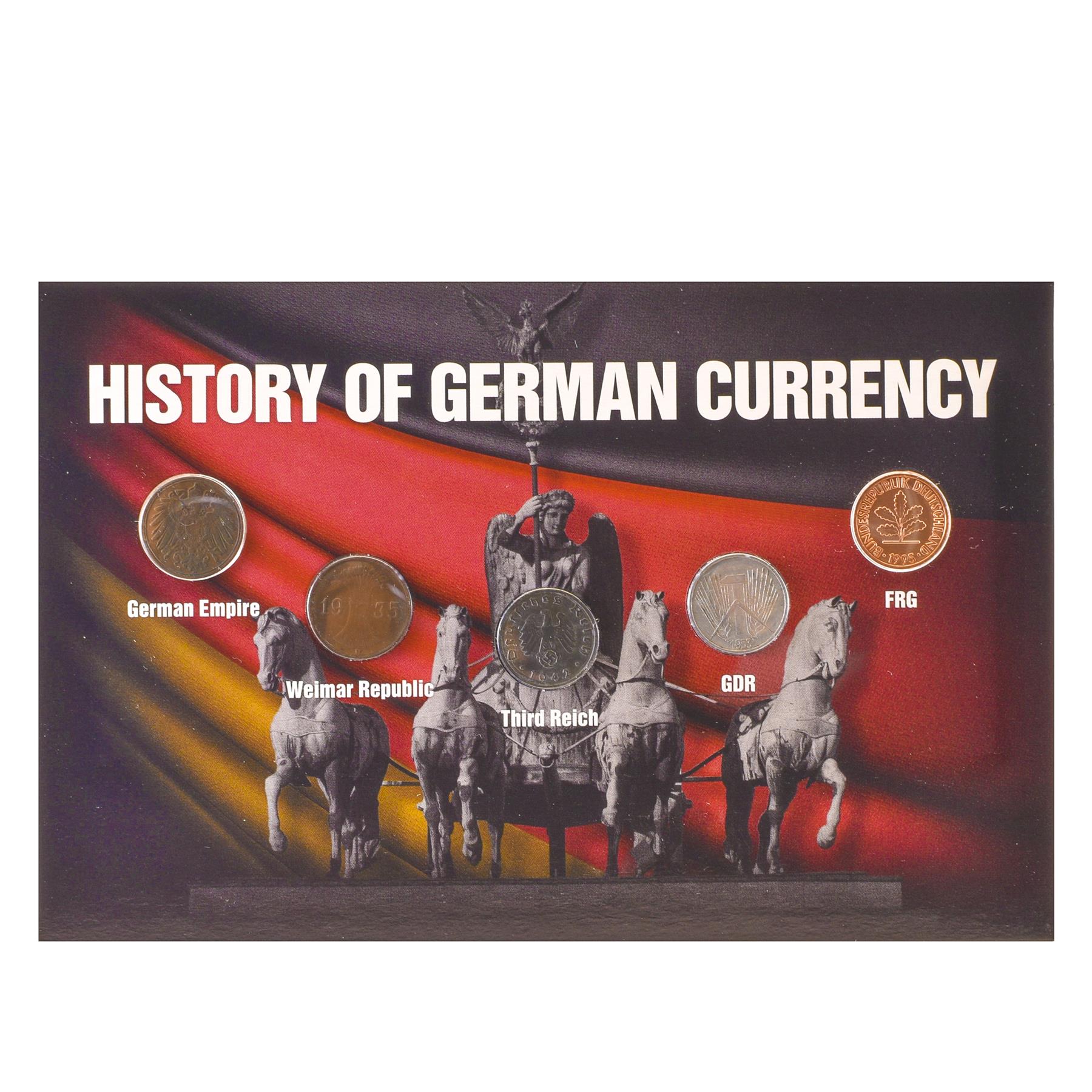 History of the German Coins | German Empire | Weimar Republic | Third Reich | GDR | FGR | 1924 - 2001