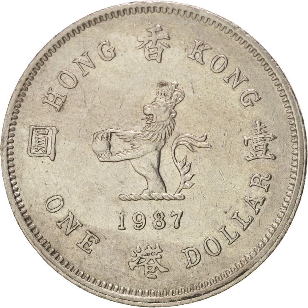 Hong Kong | 1 Dollar Coin | Elizabeth II | Km:63 | 1987 - 1992