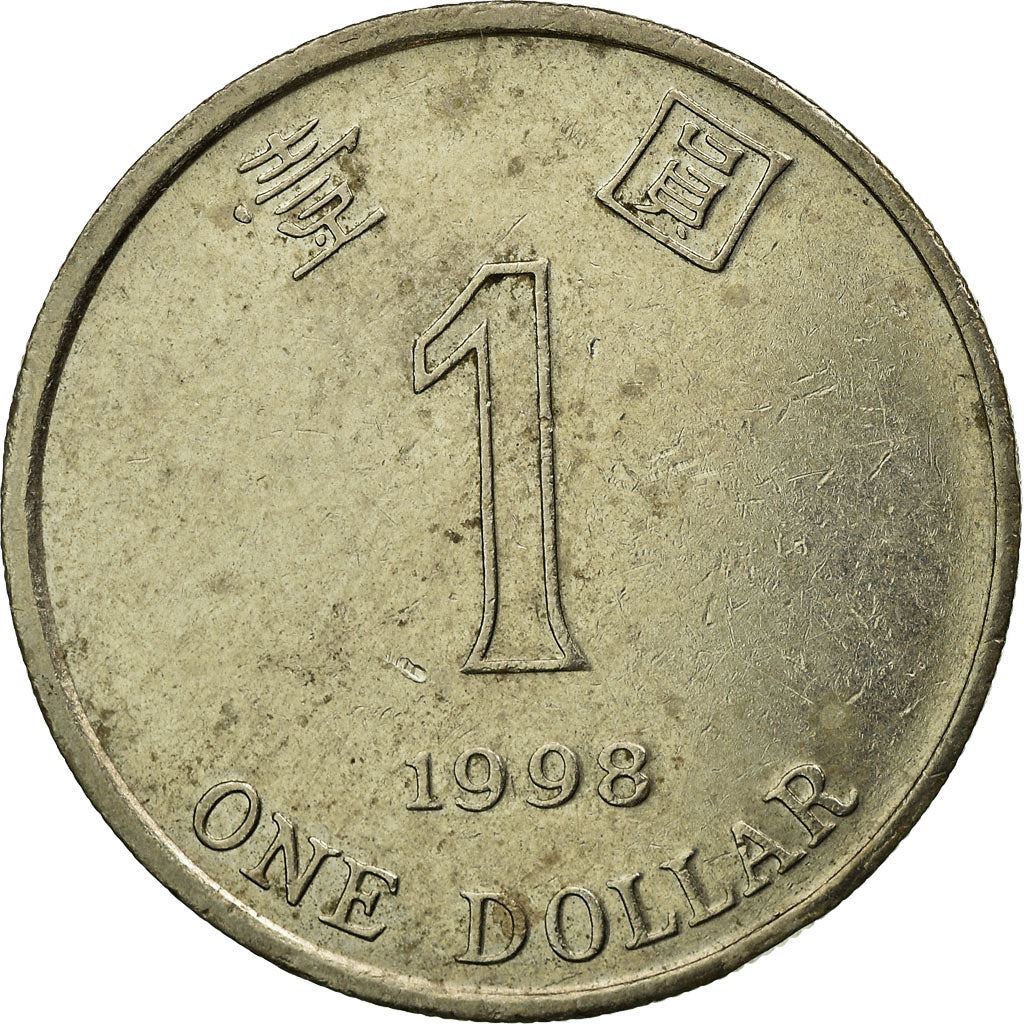 Hong Kong | 1 Dollar Coin | Orchid flower | Km:69A | 1994 - 2019