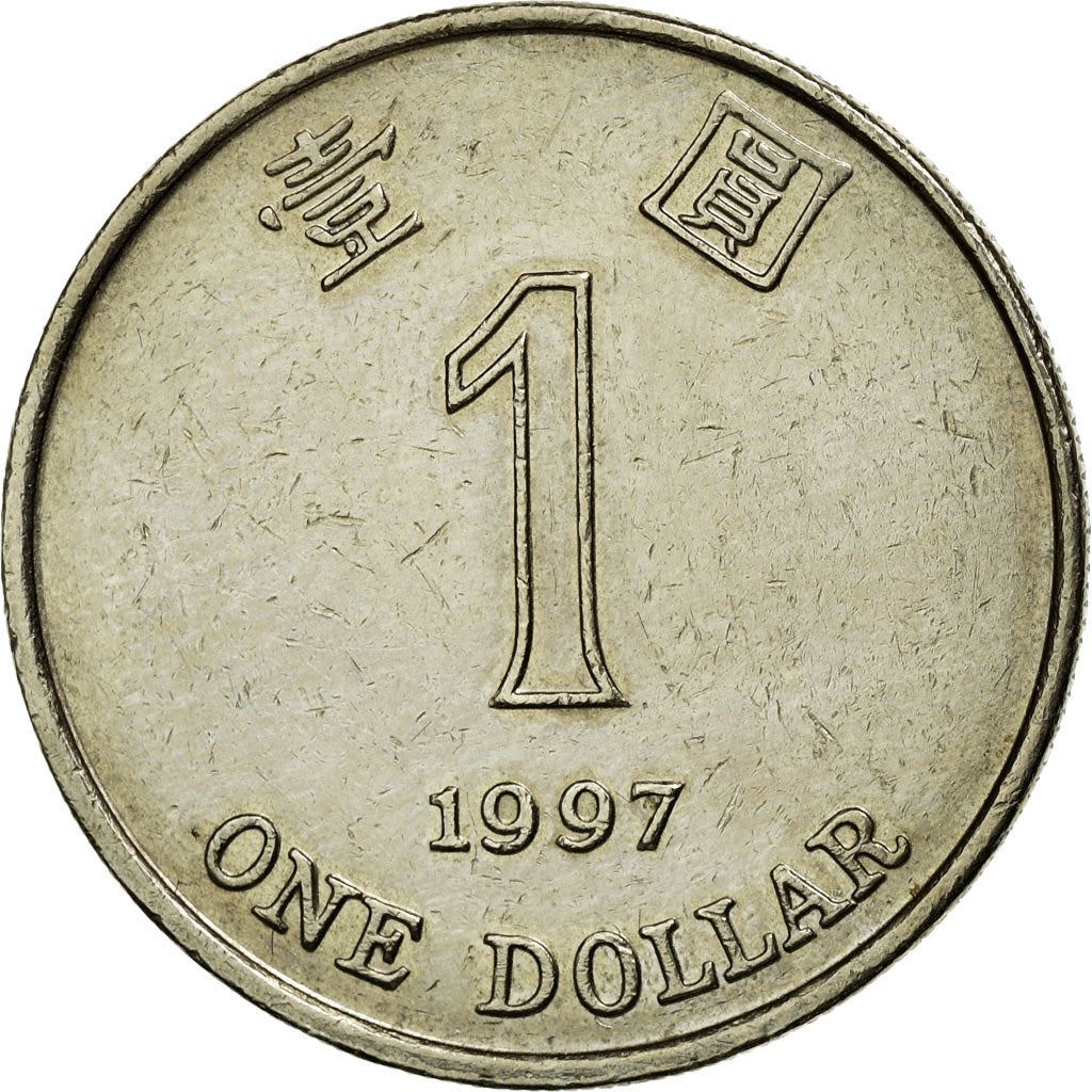 Hong Kong | 1 Dollar Coin | Orchid flower | Km:69A | 1994 - 2019