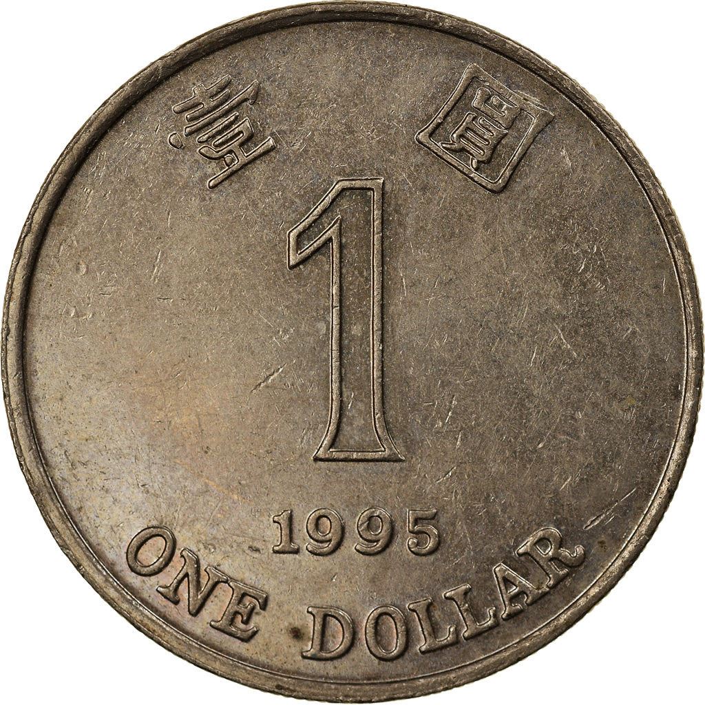 Hong Kong | 1 Dollar Coin | Orchid flower | Km:69A | 1994 - 2019