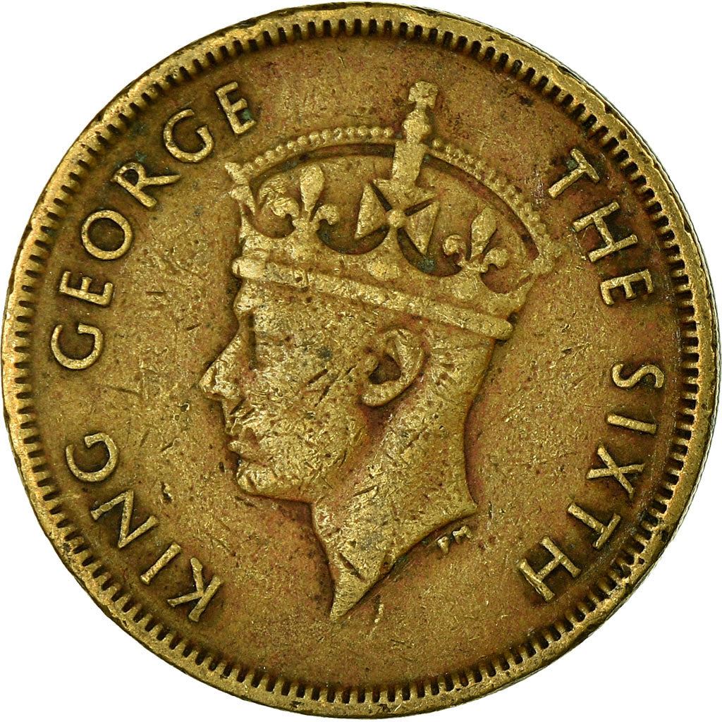 Hong Kong | 10 Cents Coin | George VI | Km:25 | 1948 - 1951