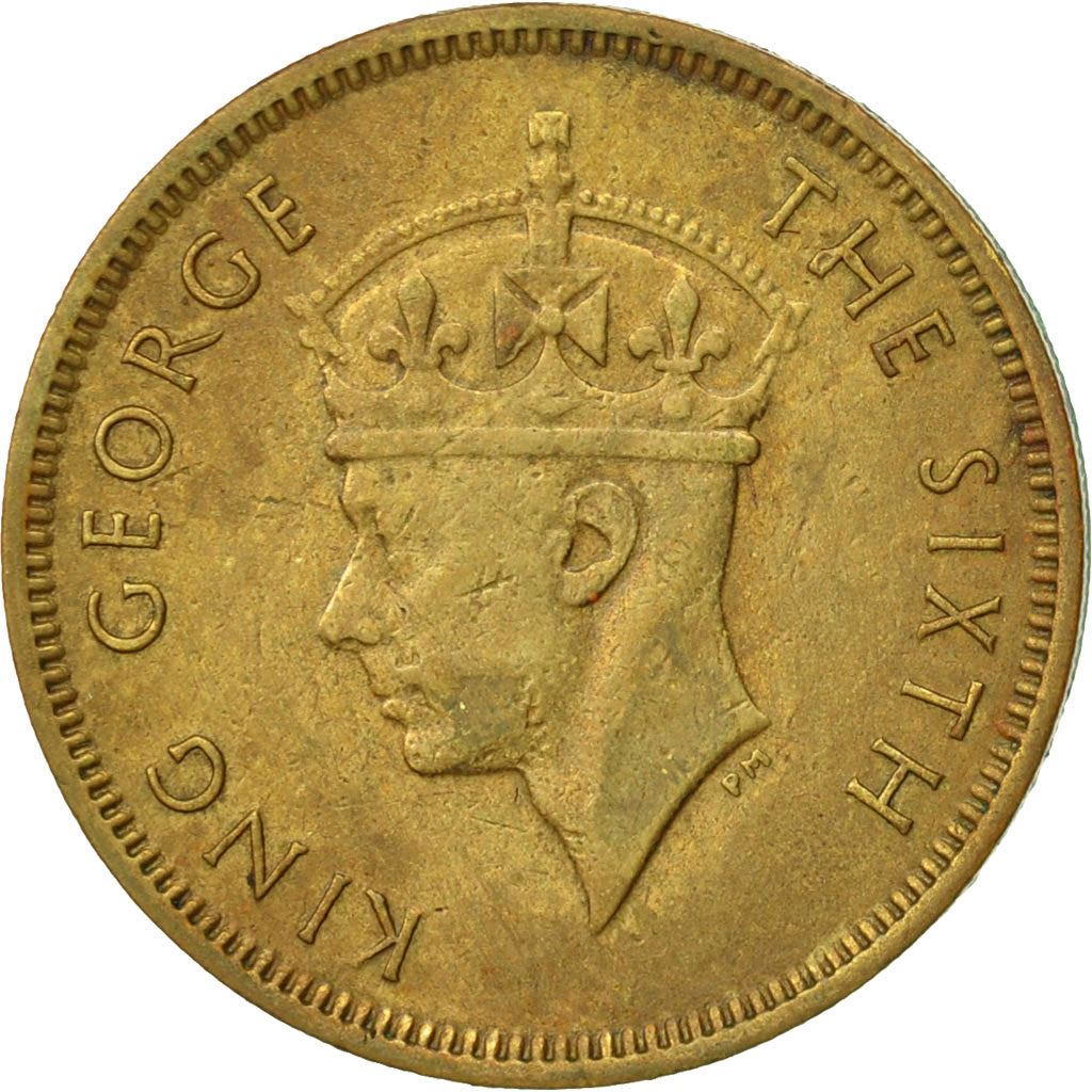 Hong Kong | 10 Cents Coin | George VI | Km:25 | 1948 - 1951