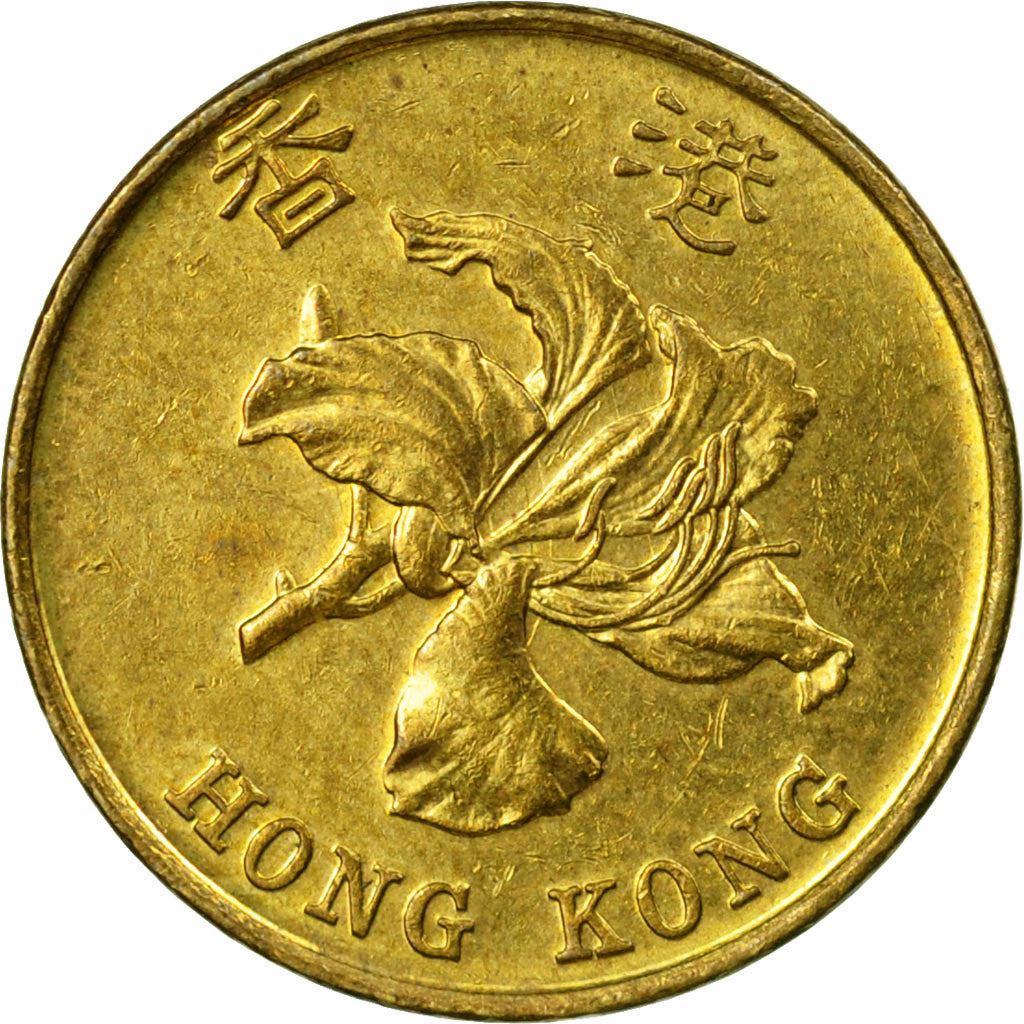 Hong Kong | 10 Cents Coin | Orchid flower | Km:66 | 1993 - 2017