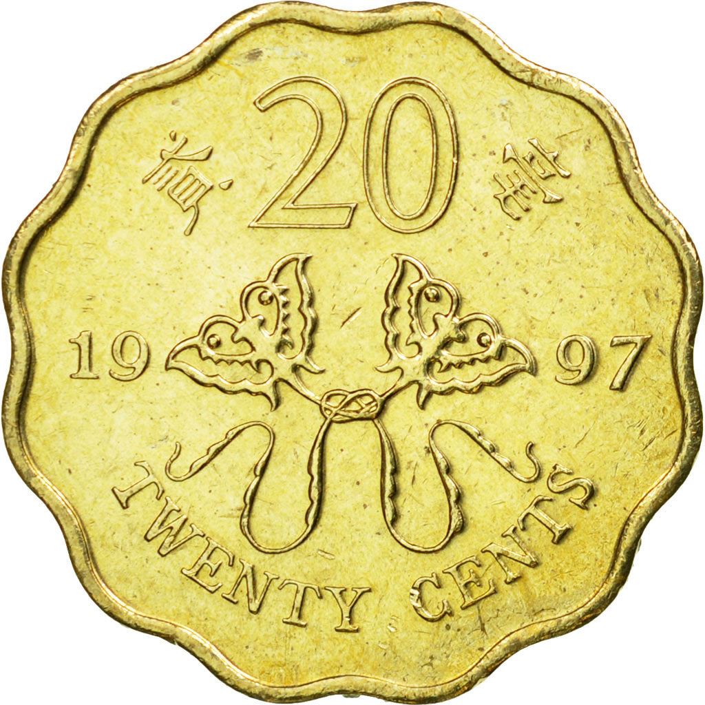 Hong Kong | 20 Cents Coin | Retrocession to China | Km:73 | 1997