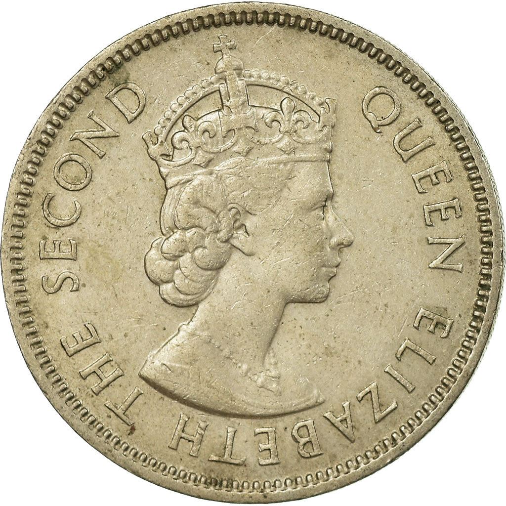 Hong Kong | 50 Cents Coin | Elizabeth II | Km:30 | 1958 - 1970