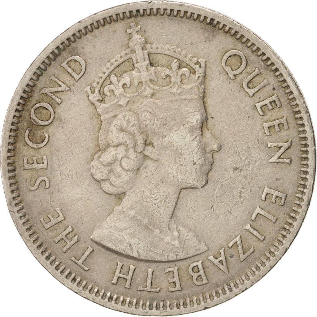 Hong Kong | 50 Cents Coin | Elizabeth II | Km:30 | 1958 - 1970