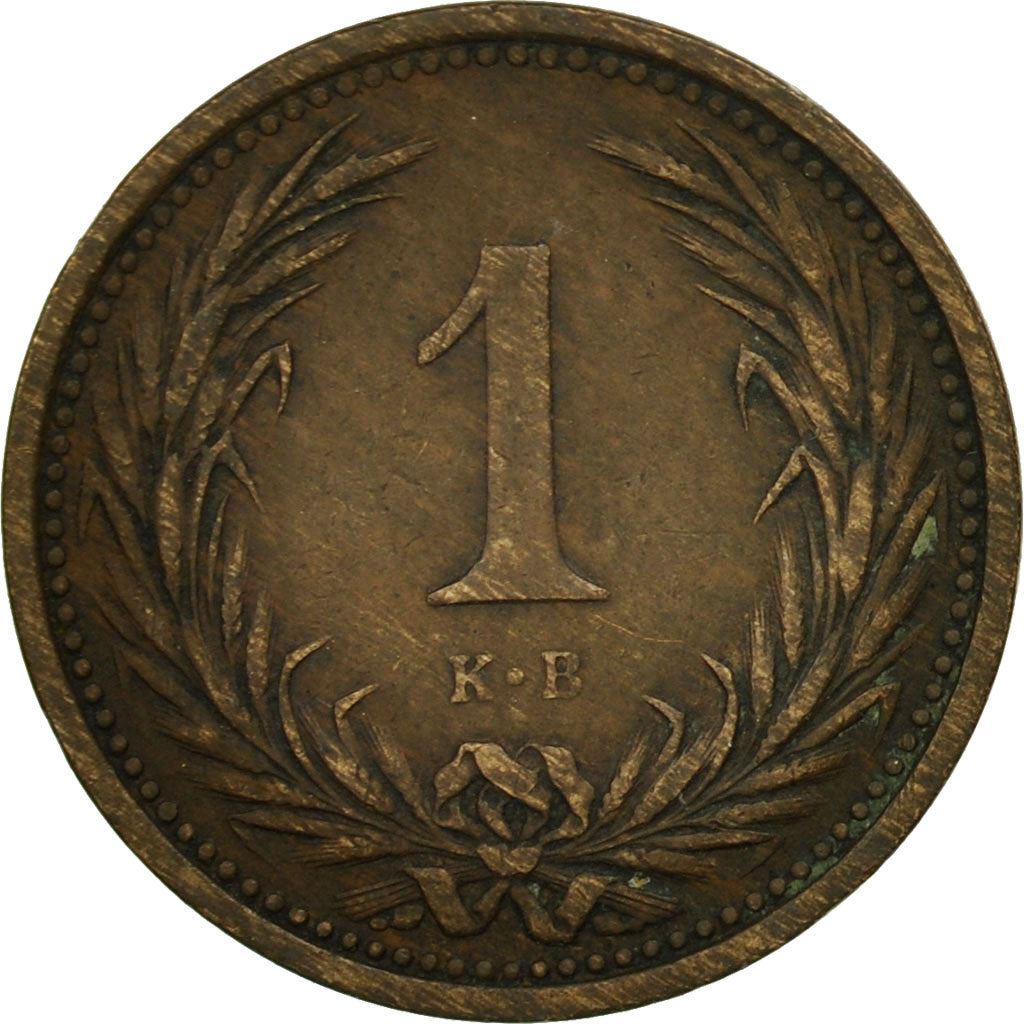 Hungary 1 Filler Coin | Franz Joseph | Holy Crown | KM480 | 1892 - 1914