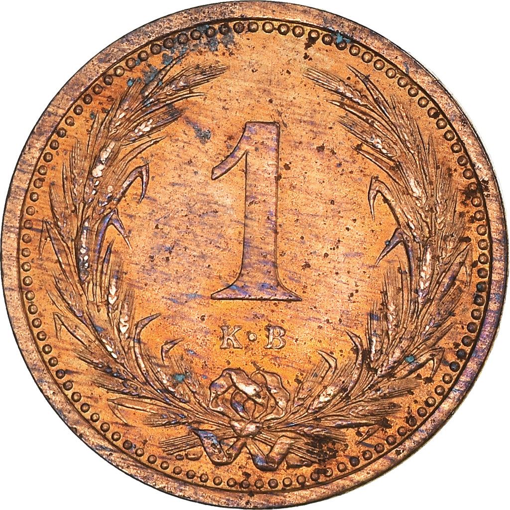 Hungary 1 Filler Coin | Franz Joseph | Holy Crown | KM480 | 1892 - 1914