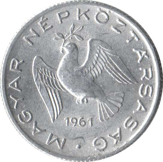 Hungary 10 Filler Coin | Peace Dove | KM547 | 1950 - 1966