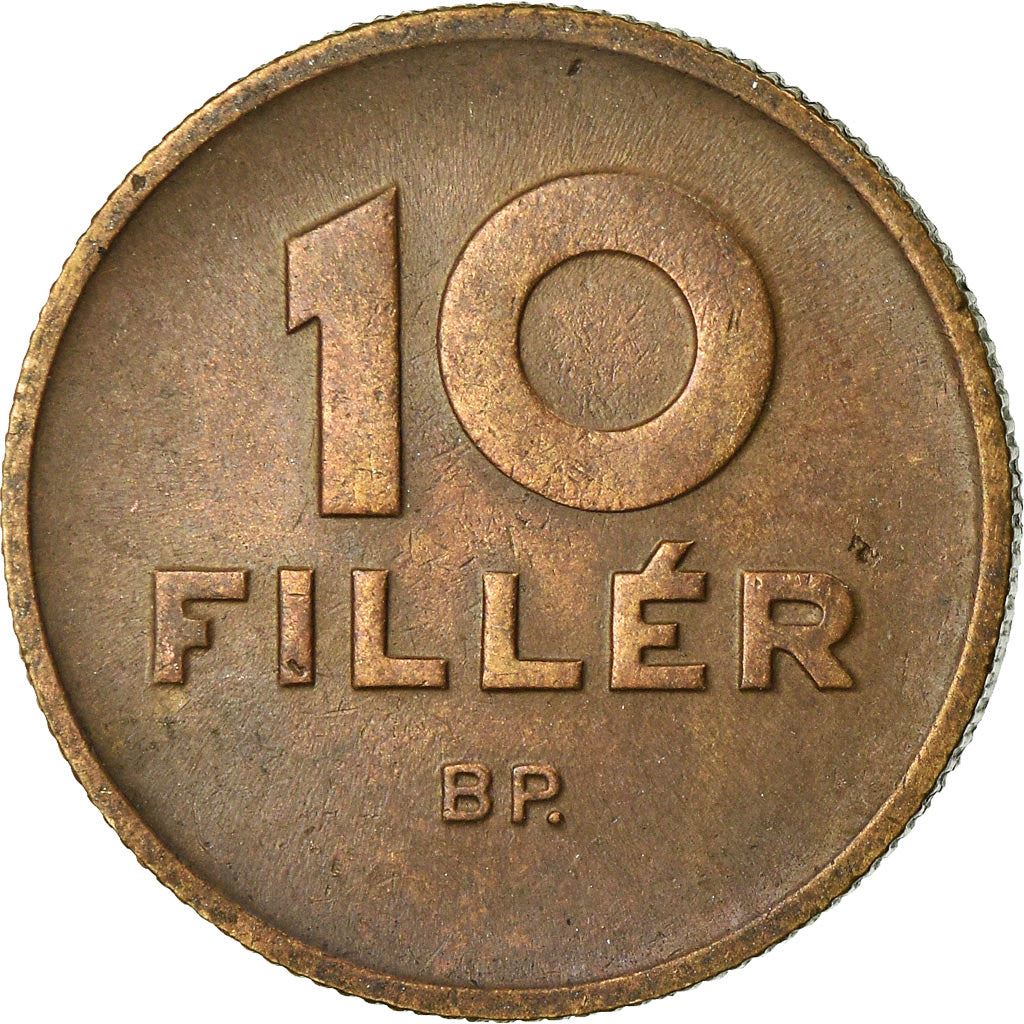 Hungary 10 Filler Coin | Peace Dove | Olive Tree | KM530 | 1946 - 1950