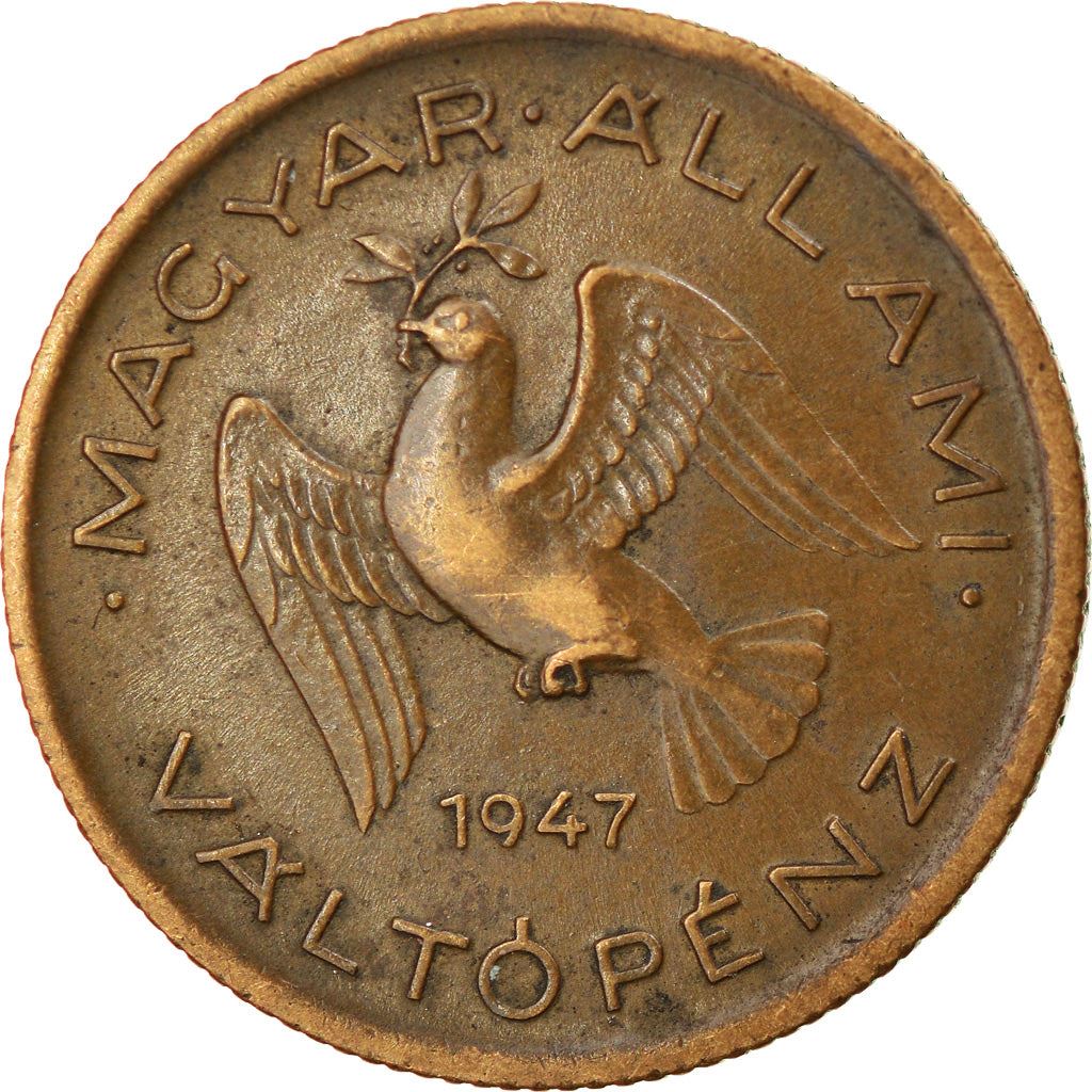 Hungary 10 Filler Coin | Peace Dove | Olive Tree | KM530 | 1946 - 1950