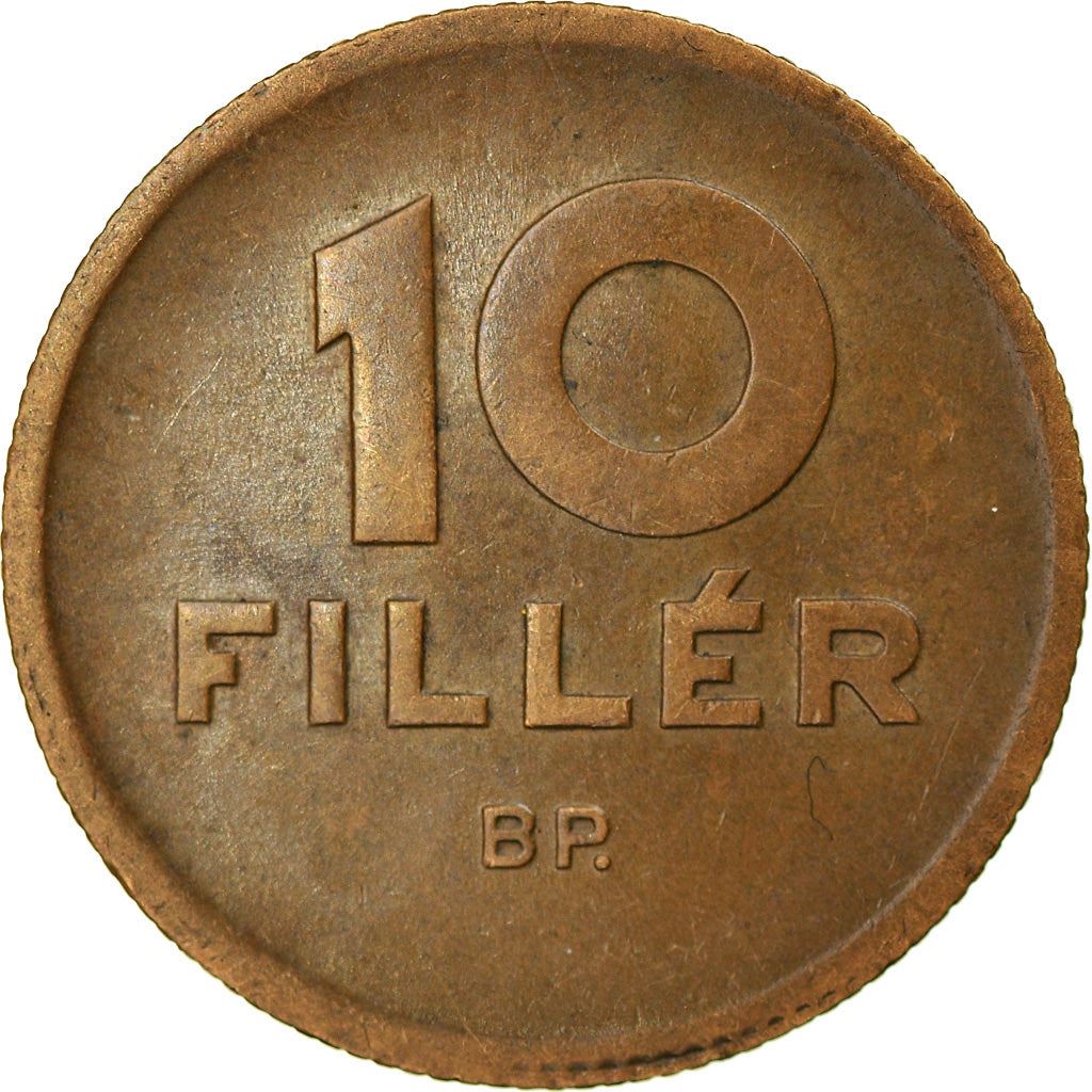 Hungary 10 Filler Coin | Peace Dove | Olive Tree | KM530 | 1946 - 1950