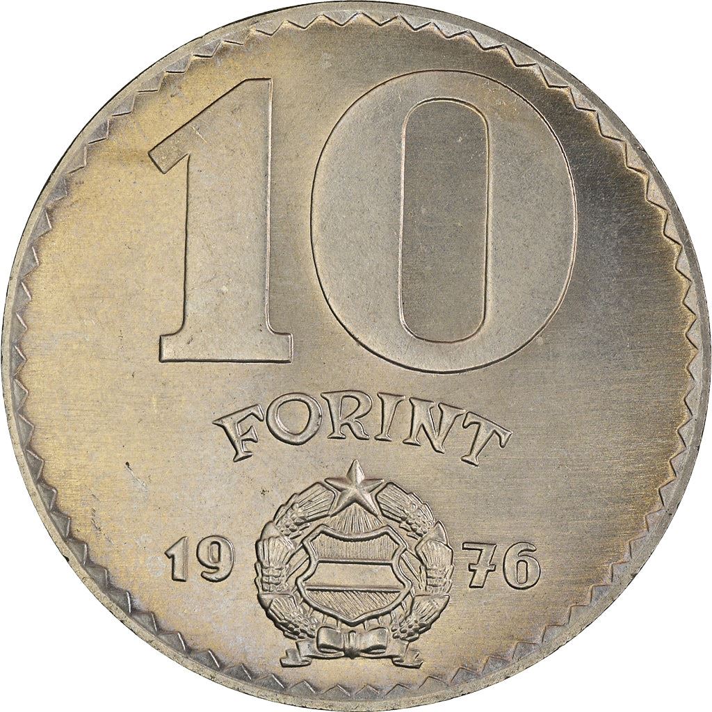 Hungary 10 Forint Coin | Strobl monument | KM595 | 1971 - 1982