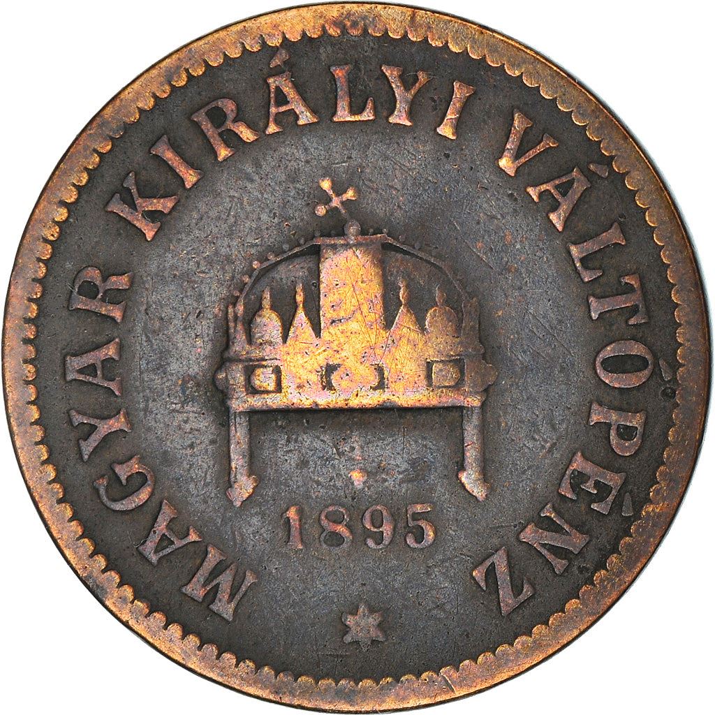 Hungary 2 Filler Coin | Franz Joseph I | Holy Crown | KM481 | 1892 - 1915