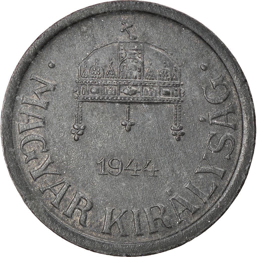 Hungary 2 Filler Coin | Miklos Horthy | Crown | KM519 | 1943 - 1944