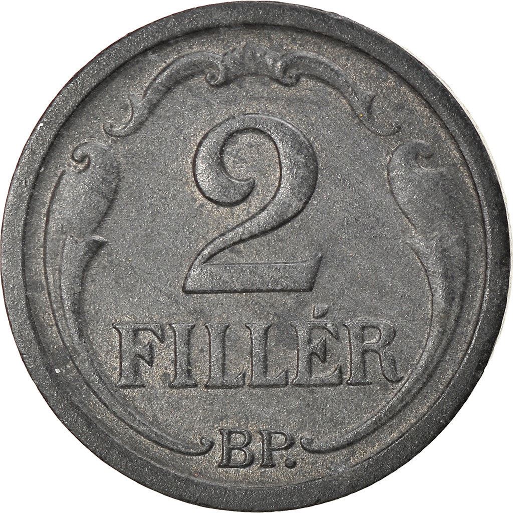 Hungary 2 Filler Coin | Miklos Horthy | Crown | KM519 | 1943 - 1944