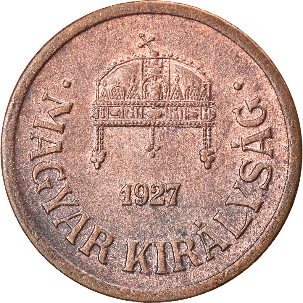 Hungary 2 Filler Coin | Miklos Horthy | Saint Stephen Crown | KM506 | 1926 - 1940