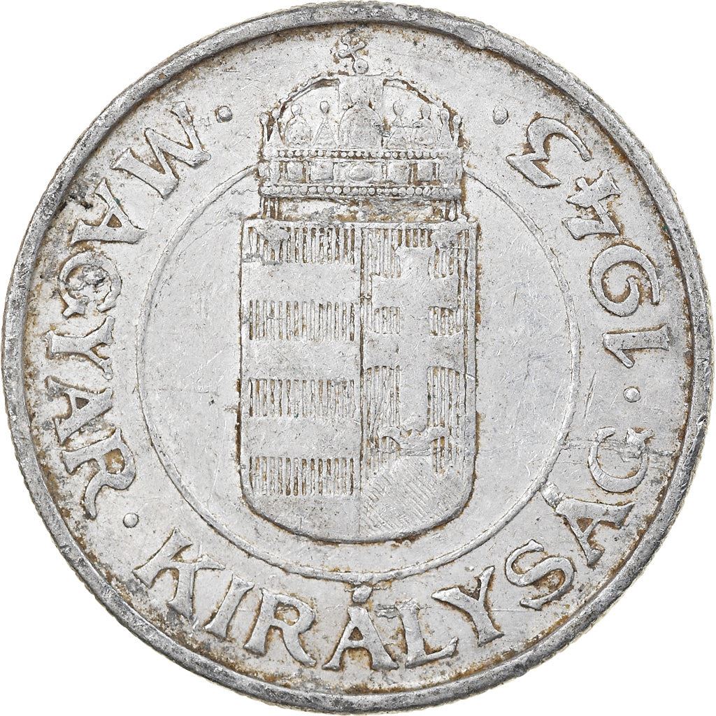 Hungary | 2 Pengo Coin | Miklos Horthy | KM522 | 1941 - 1943