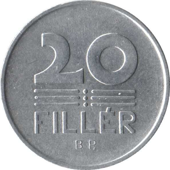 Hungary 20 Filler Coin | KM550 | 1953 - 1966