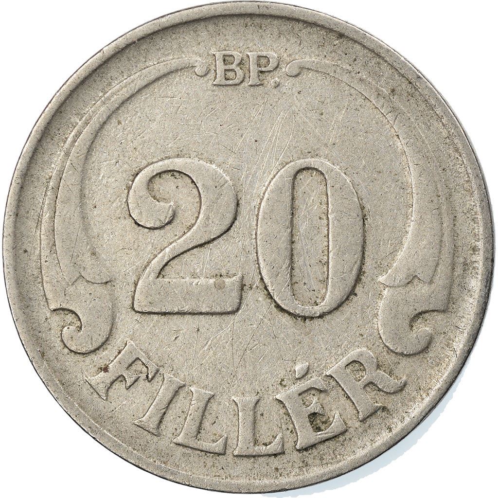 Hungary 20 Filler Coin | Miklos Horthy | Saint Stephen Crown | KM508 | 1926 - 1940