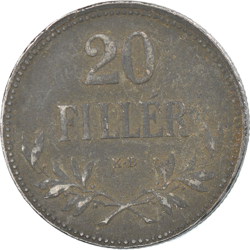 Hungary 20 Filler Coin | Saint Stephen Crown | KM498 | 1916 - 1922