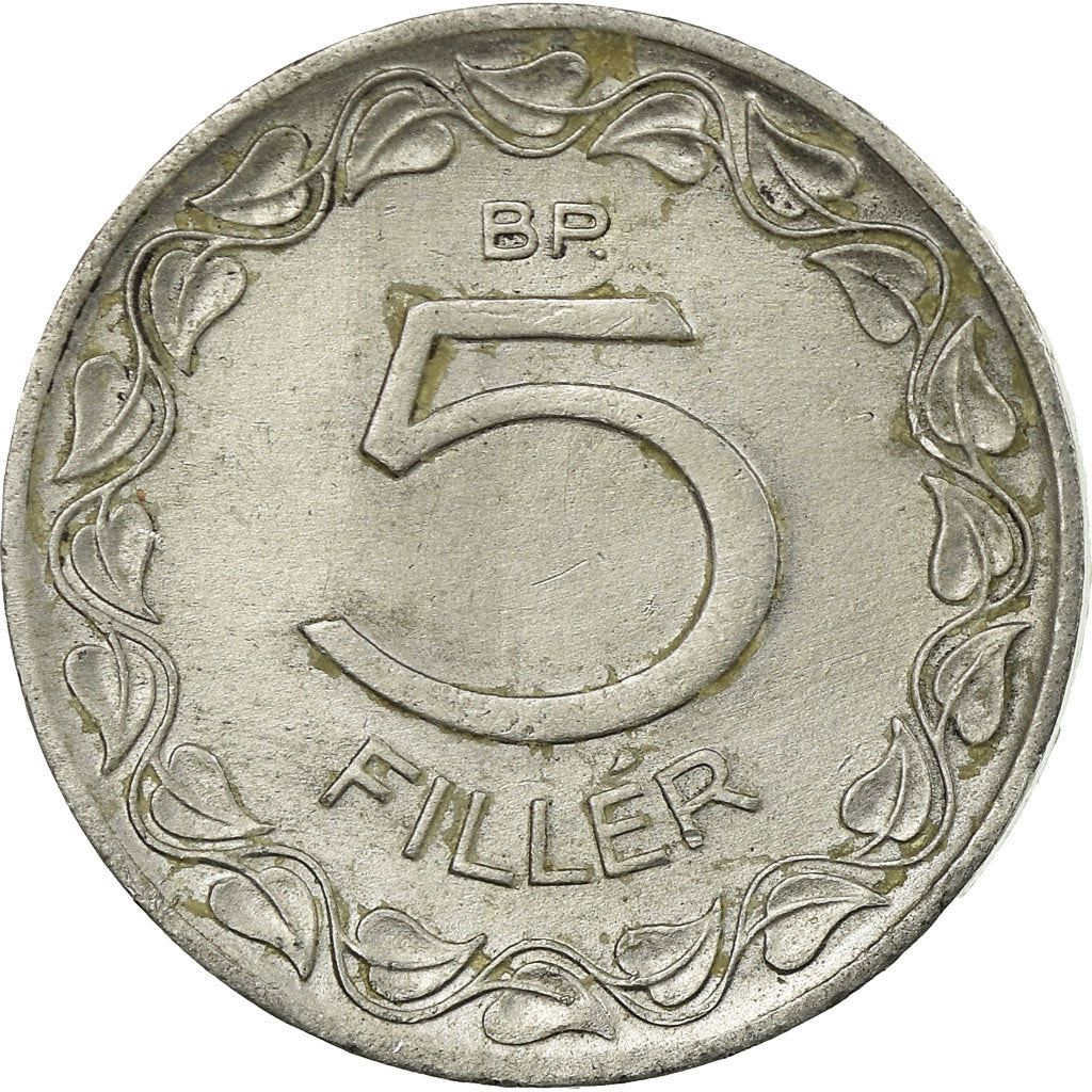 Hungary 5 Filler Coin | Hungaria Liberty | KM535 | 1948 - 1951