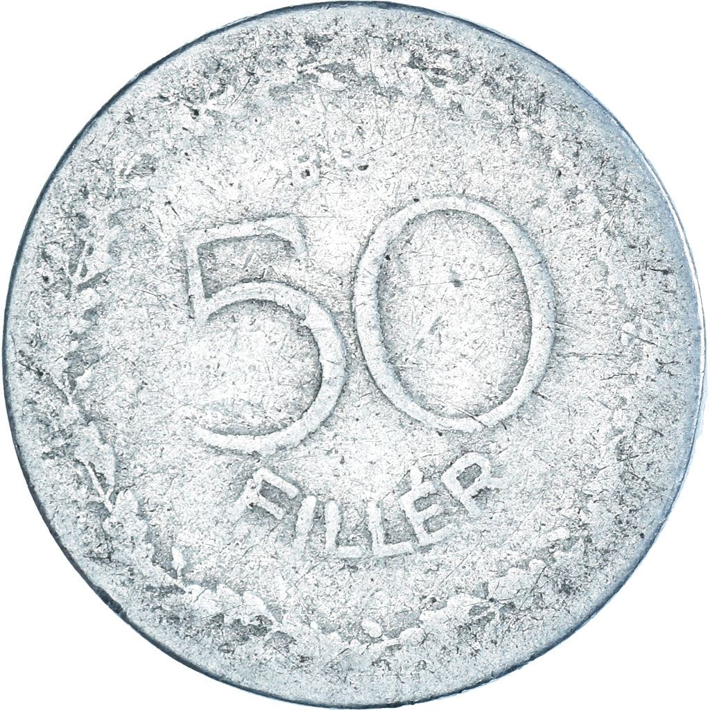 Hungary 50 Filler Coin | Blacksmith | Anvil | KM536 | 1948