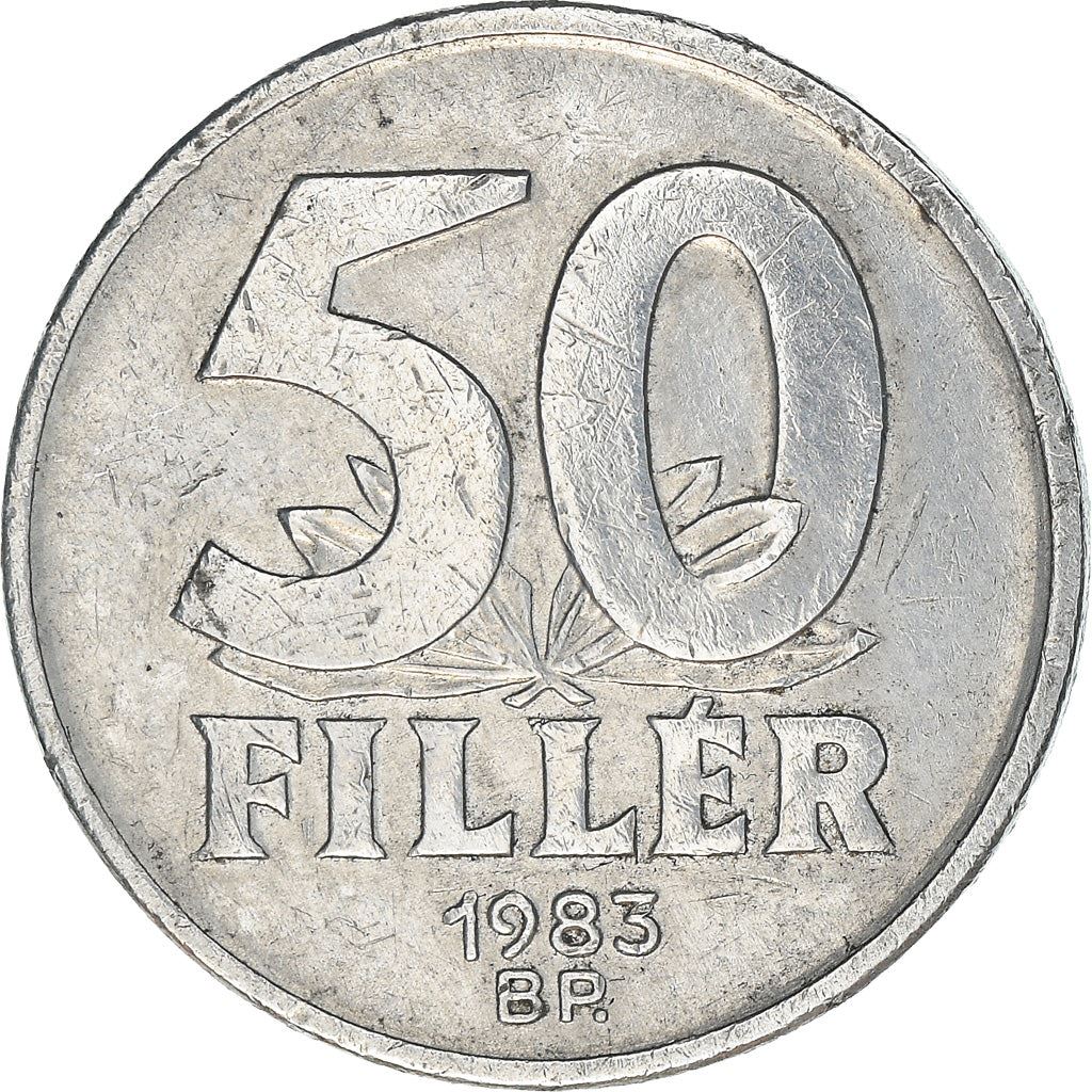 Hungary 50 Filler Coin | Elisabeth Bridge | Budapest | KM574 | 1967 - 1989